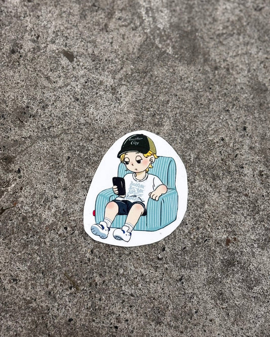 Lazy Boy Sticker